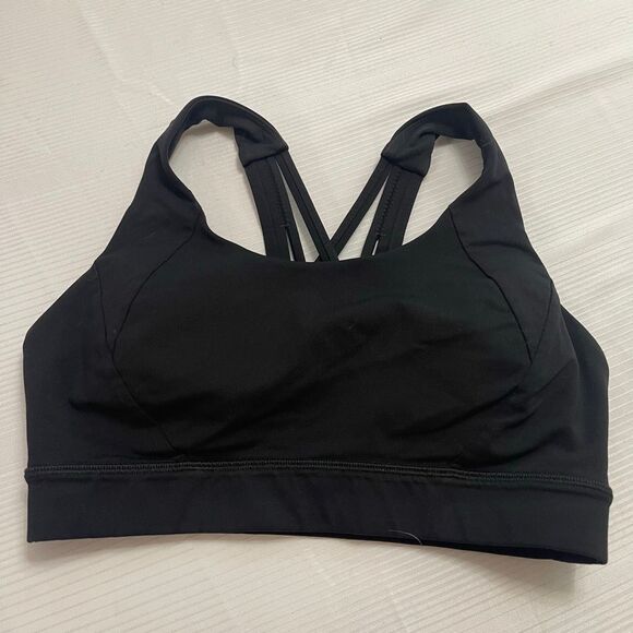 Lululemon Women’s Black Energy Sports Bra Size 6 - Picture 1 of 5